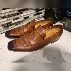 GUCCI Mens Mila Wimbledon Loafers Dress Shoes Brown Made in Italy